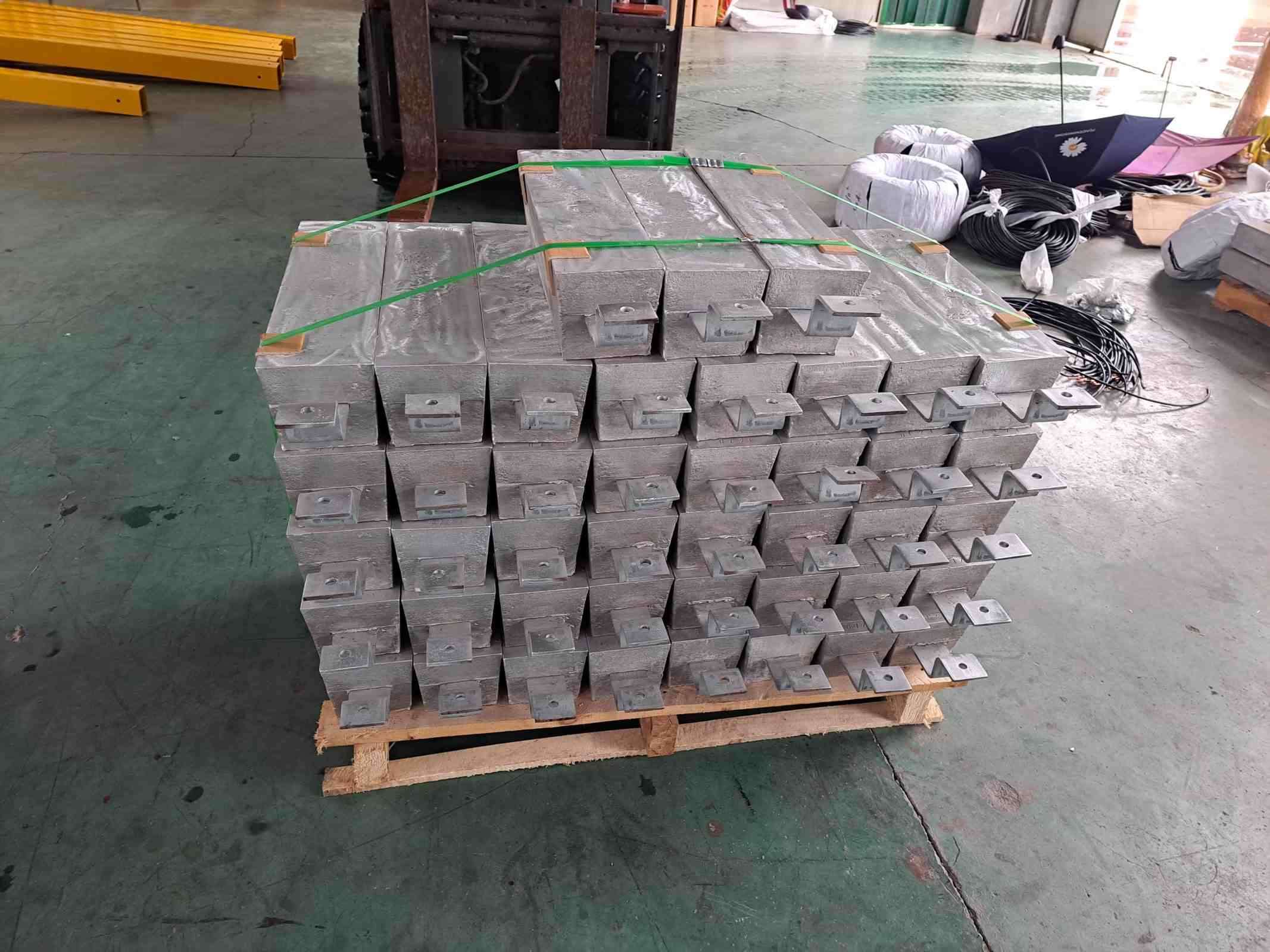 鋁鋅銦鎘合金犧牲陽極 AT-8輪船用鋁塊 船用防腐螺栓式鋁陽極