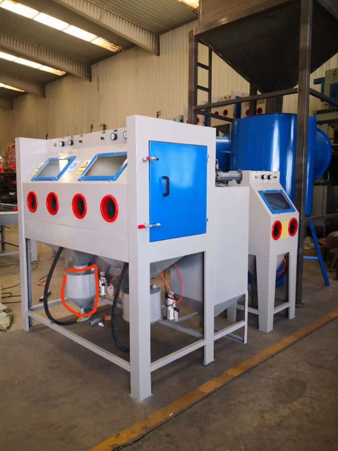 箱式噴砂機自帶除塵器原廠發貨沒有中間商