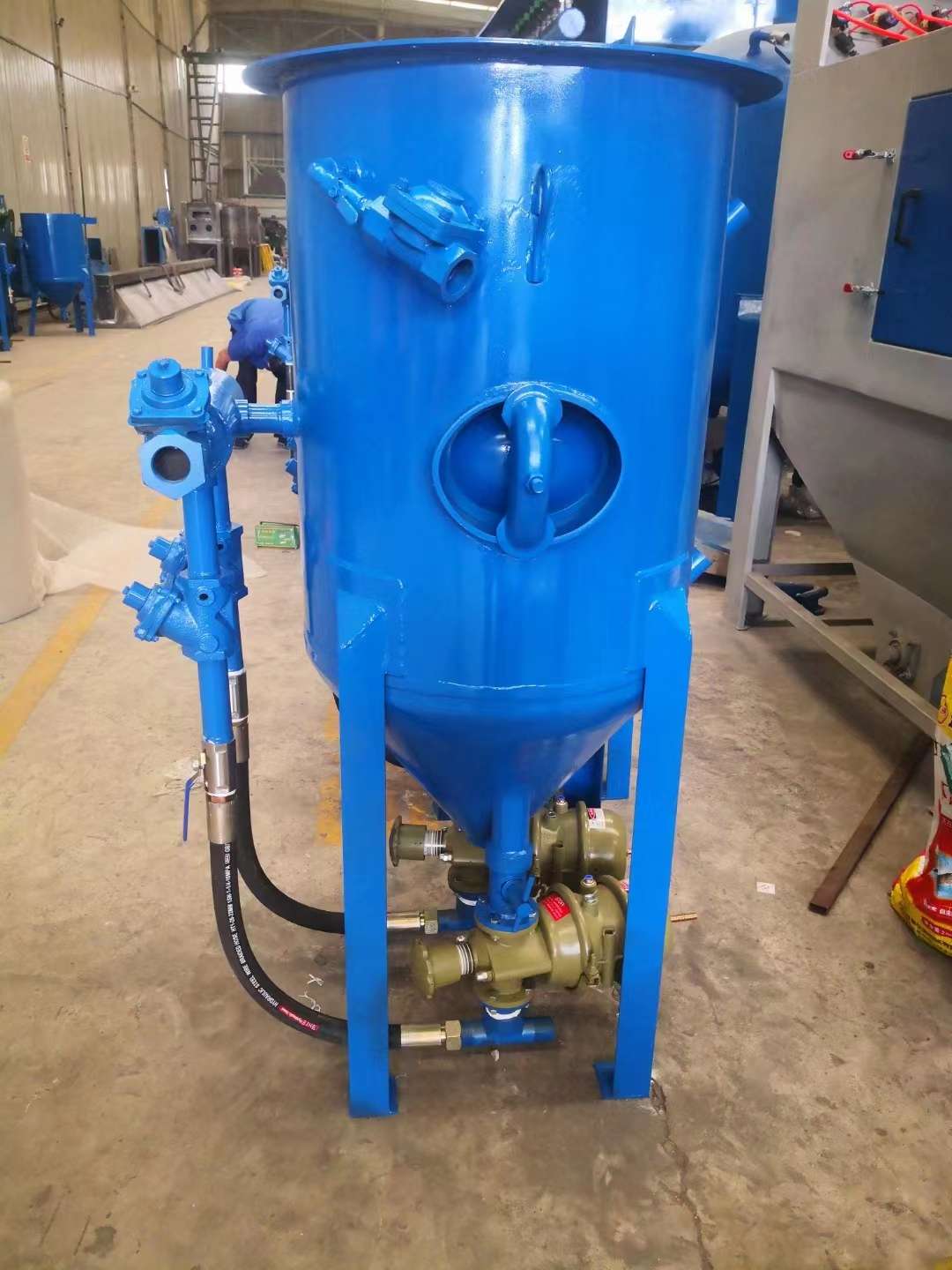 防腐噴砂除銹機械設備開放式800噴砂機