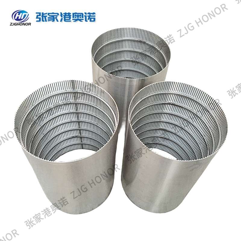 不銹鋼過濾用楔形焊接條縫篩管