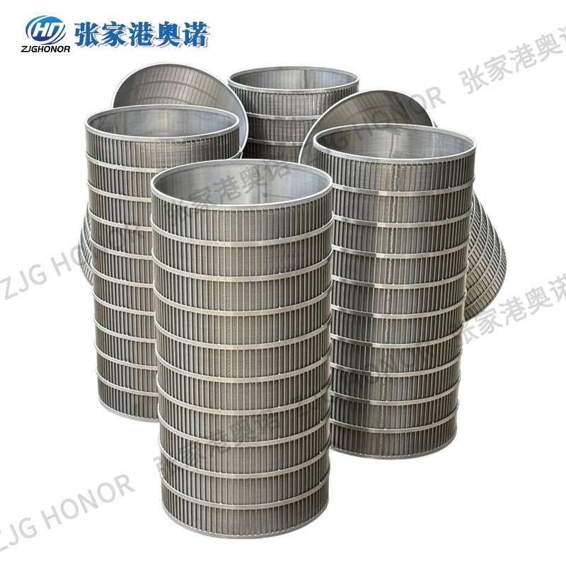 擠干機(jī)滾筒 固液分離機(jī)不銹鋼楔形網(wǎng)管 繞絲纏繞篩筒