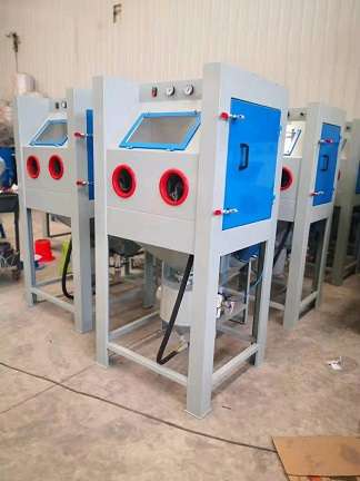 河北吳橋噴砂機械設備公司銷售部箱式無塵噴砂機