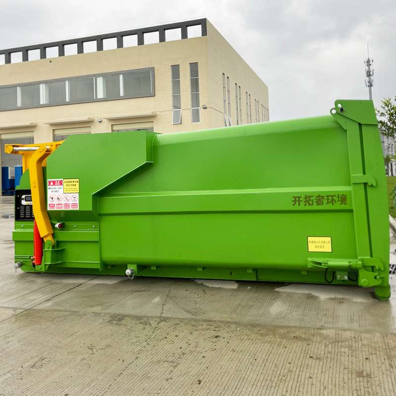 河南开拓者环境 移动式垃圾中转站设备 整体式压缩垃圾站 报价